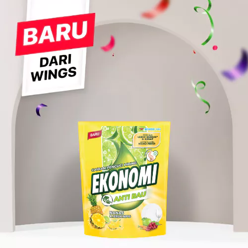 Ekonomi Power Liquid Sabun Cuci Piring Nanas & Jeruk Nipis Pouch 1550gr - Gambar 2
