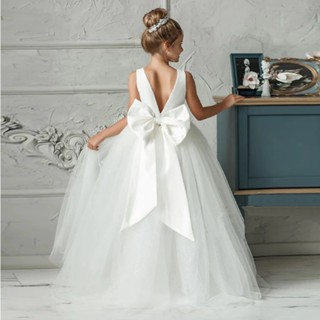 White long gown hot sale for kids