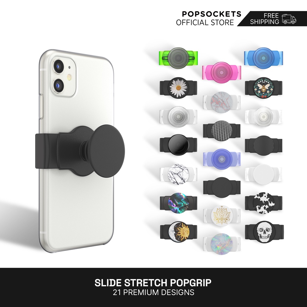 PopSockets Slide Stretch PopGrip - The Premium Phone Grip
