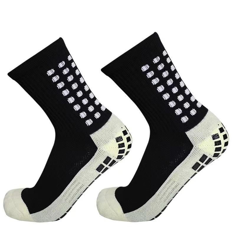 Football Socks Men and Women Sports Socks New Non-slip Silicone Bottom  Soccer Basketball Grip Socks