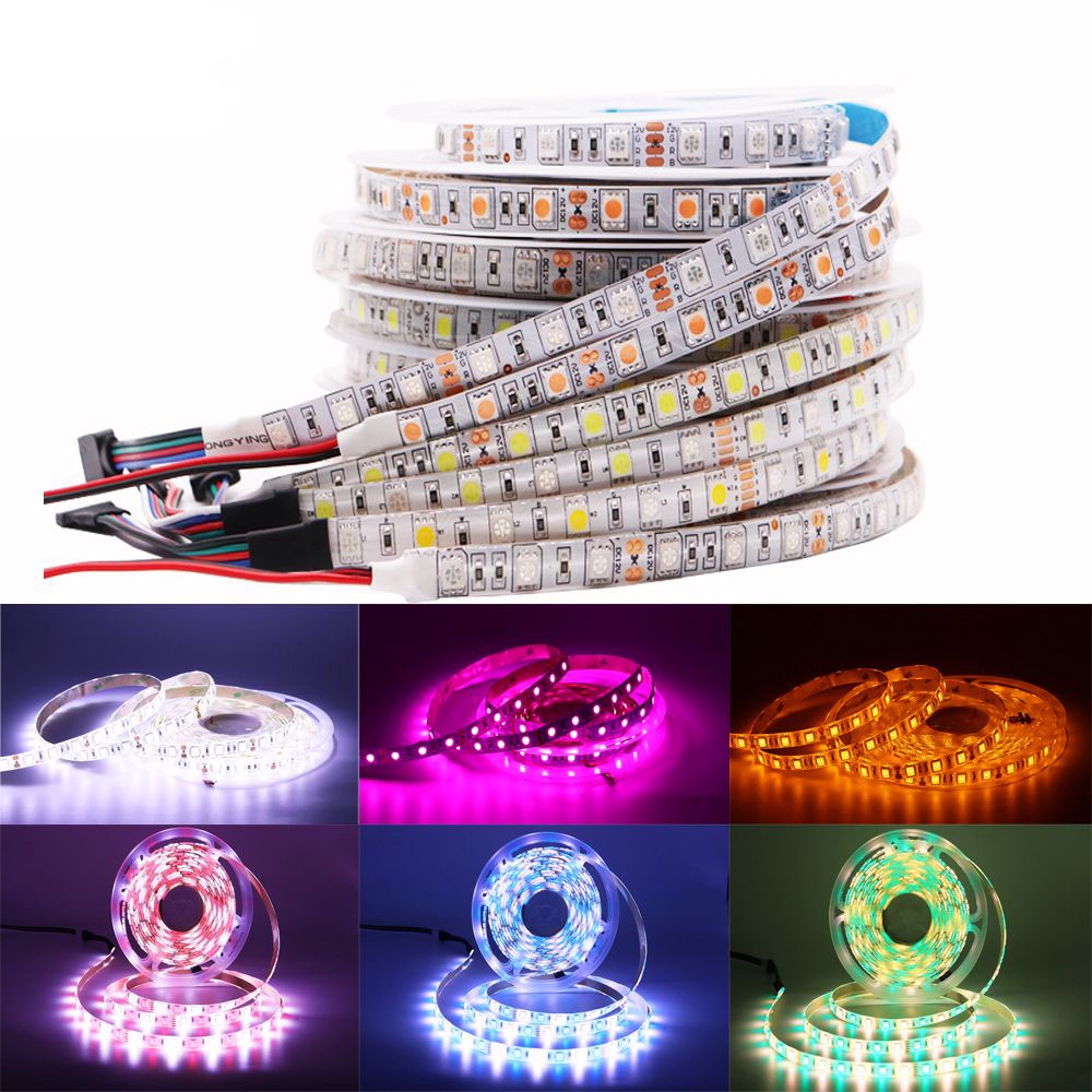thumbnail image 2 of 1-5m LED Strip Lighting – 12/24V – 5050 Chip – White/Blue/Red – Dimmable, IP65 2 of 5
