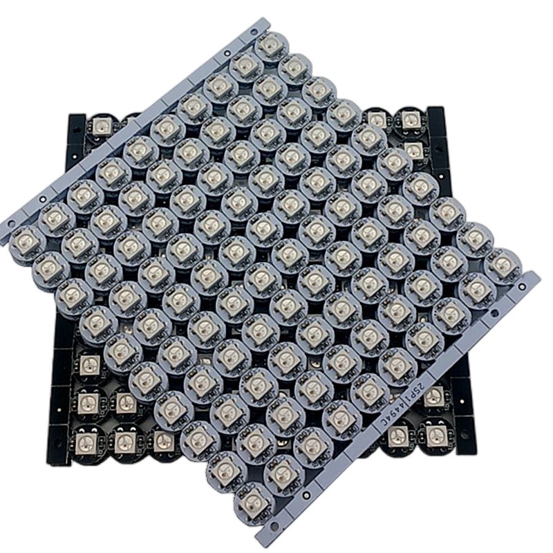 100 Pcs Ws2812 Whiteblack Heatsink Individually Addressable Rgb Full