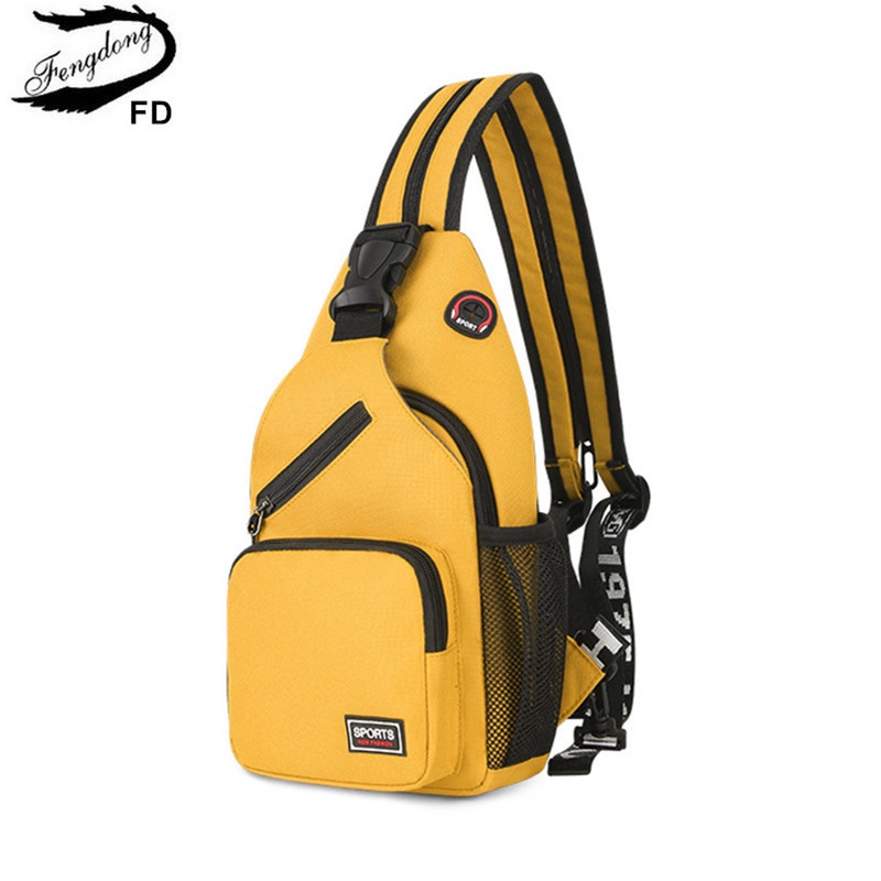Fengdong fashion Yellow small crossbody bags for women messenger bags