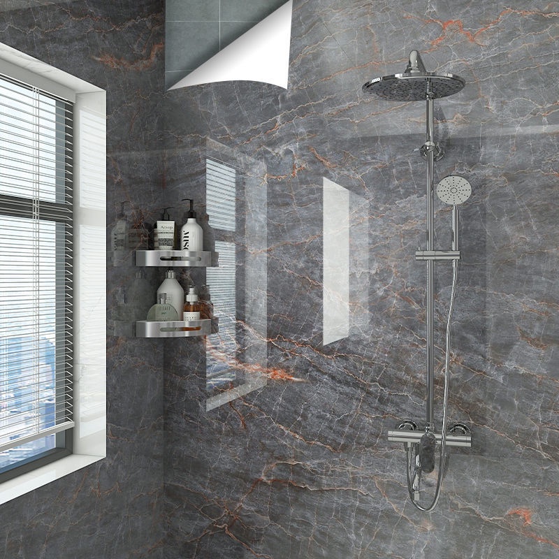 Bathroom Toilet Waterproof Sticker Wall Moisture-Proof Wallpaper Self ...