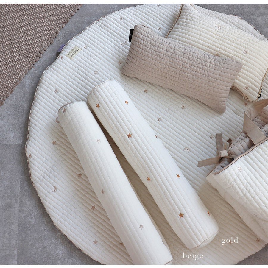 100s Premium Quilt Embroidery Mini Body Pillow(Cotton Set) Shopee