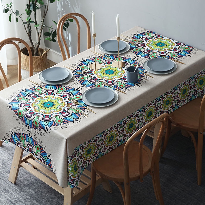 Nordic Tablecloth Waterproof Oilproof Disposable PVC Table Mat Hotel ...