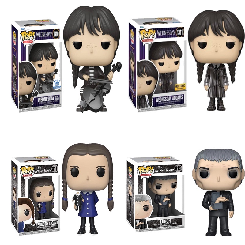 Funko Pop! The Addams Family Wednesday Addams Lurch Vinyl Action Figure  Toys Model Dolls