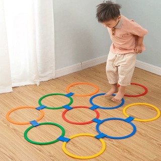24pcs Plastic Toss Rings Kids Ring Toss Game for Kindergarten
