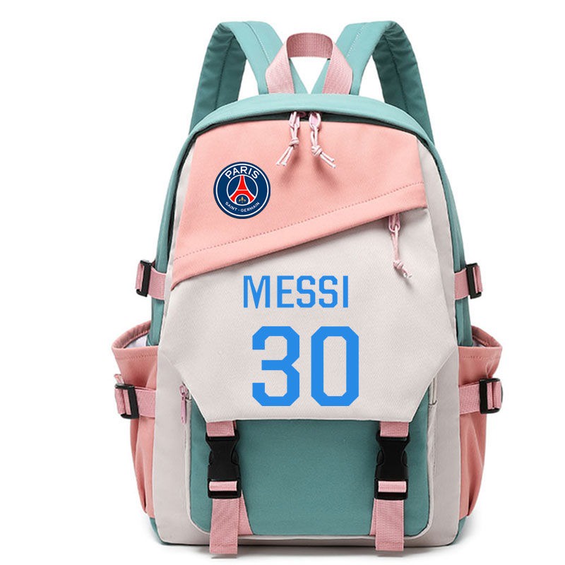 New Paris Saint Germain Joint Name Peripheral Schoolbag Messi Neymar No. 30 No. 10 Male and Female Primary and Secondary School Student Backpack Shopee Singapore