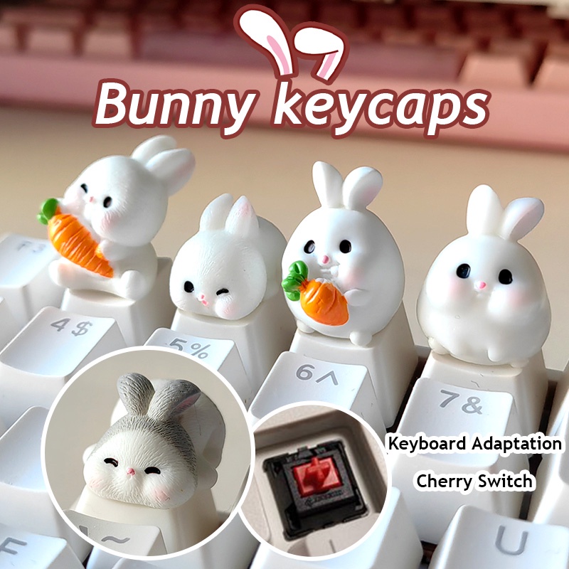 Bunny Cartoon Keycap Mechanical Keyboard Dedicated esc Decoration ...