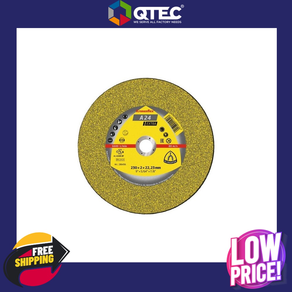 Thin Cutting Disc KLINGSPOR A 24 EXTRA 100 MM x 2.5 x 16 (25 Pcs Per