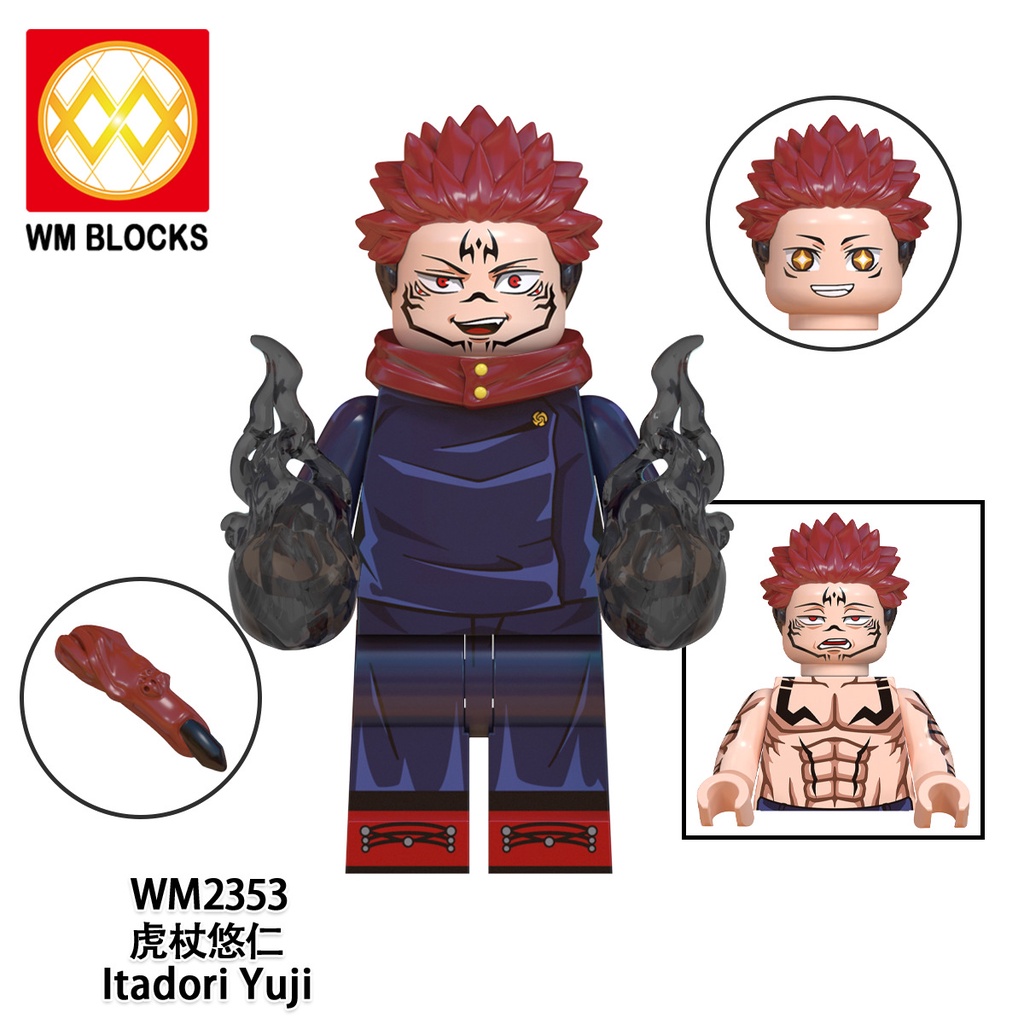Jujutsu Kaisen Minifigures Building Blocks Itadori Gojo Sukuna Figures Toy  | Shopee Singapore