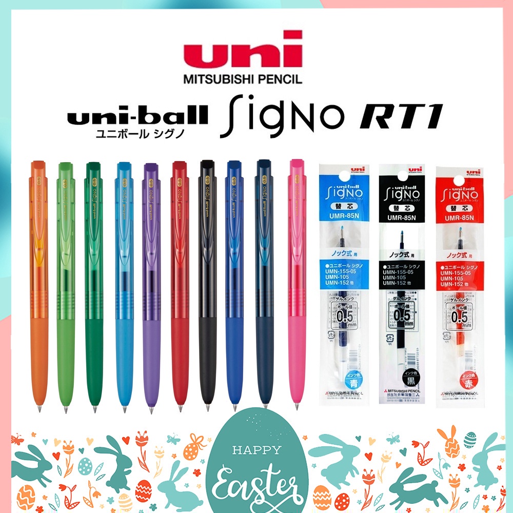 UNI Ball SIGNO RT1 Gel Pen UMN-155N And 0.5 MM Tip Size | Shopee Singapore