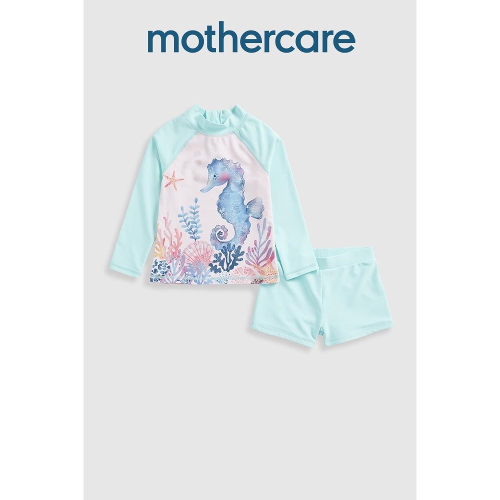 Mothercare Seahorse Sunsafe Rash Vest and Shorts Set UPF50+ HC773 ...