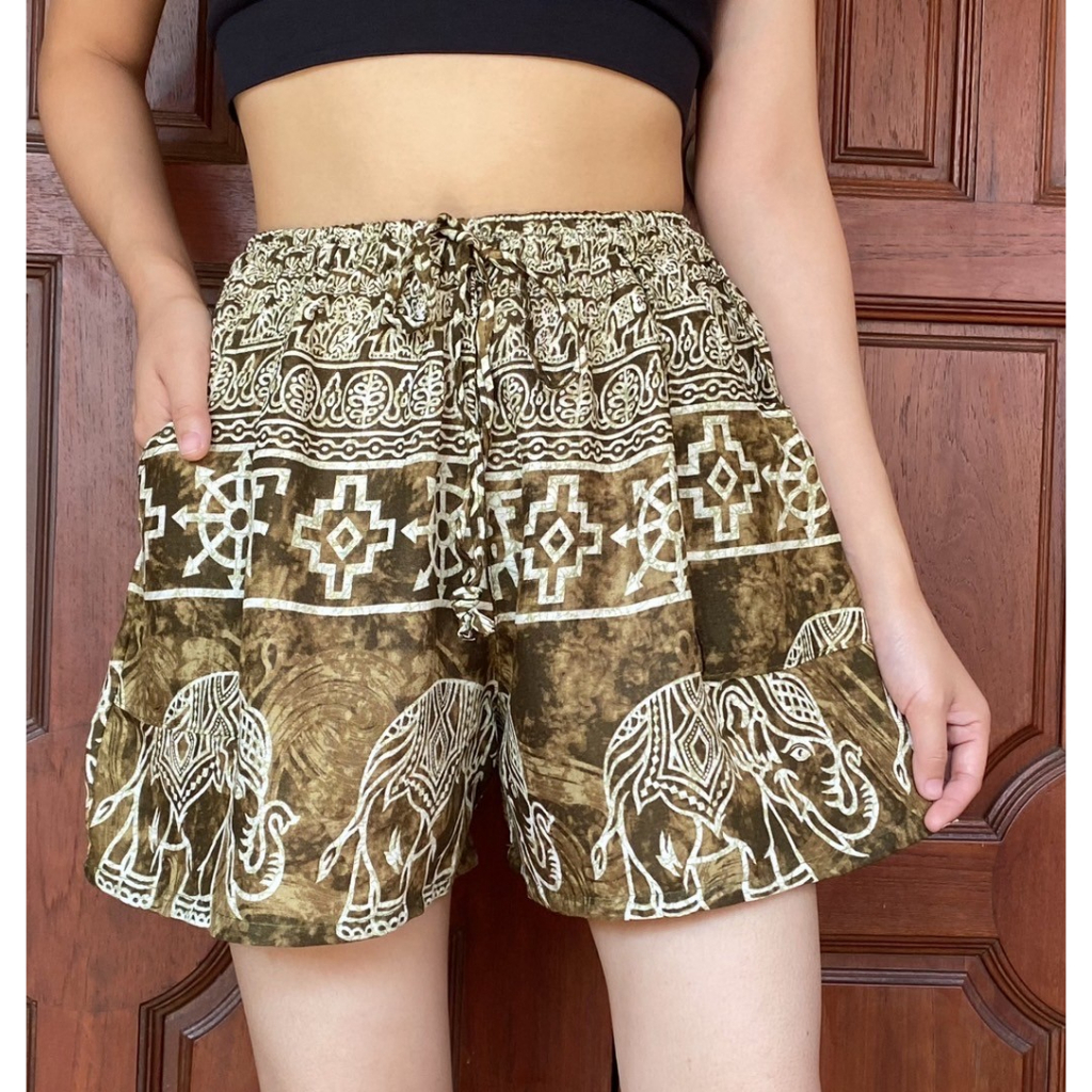 Elephant Pattern Elephant Pants Shorts Shorts Elephant Pants Can