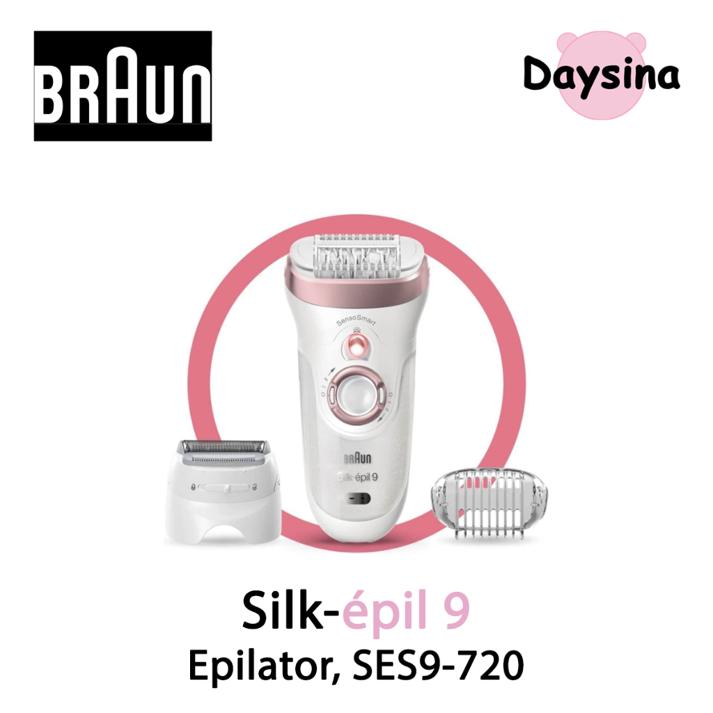 Braun Silkepil 9 Epilator SES9720 Shave Trim & Epilate for Bags