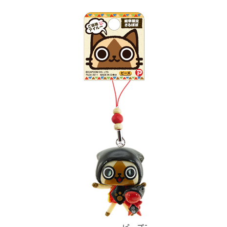 Keychain Phone Holder Monhun Cat Airou Monster Hunter CAPCOM New Palico ...