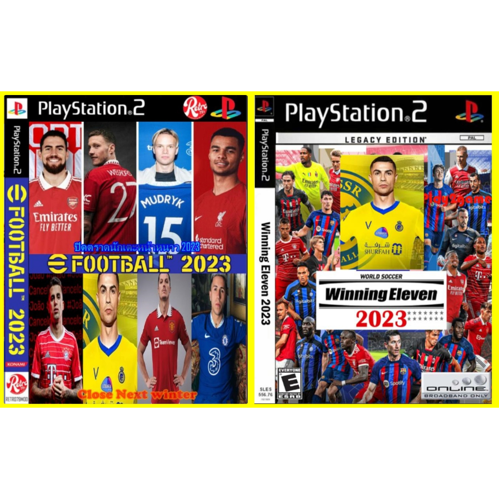Pes 2023 E football 2023 Off The Winter Player PS2 Game Discs