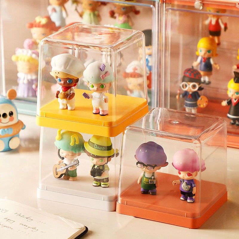 Small Square Model Box With Rounded Edges Clear Cover popmart Figure ...