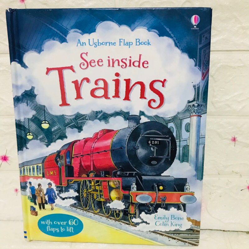 An Usborne Flap book See Inside Trains (board book) Shopee Singapore