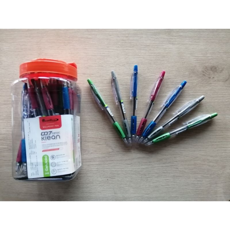 Pen QuanTum 007 MAXX Klean Ink Blue 0.7 Mm. (1x50 Handle) | Shopee ...