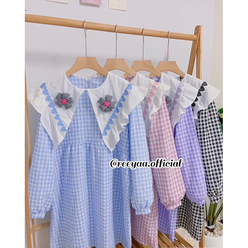 Flowers Collared Dress