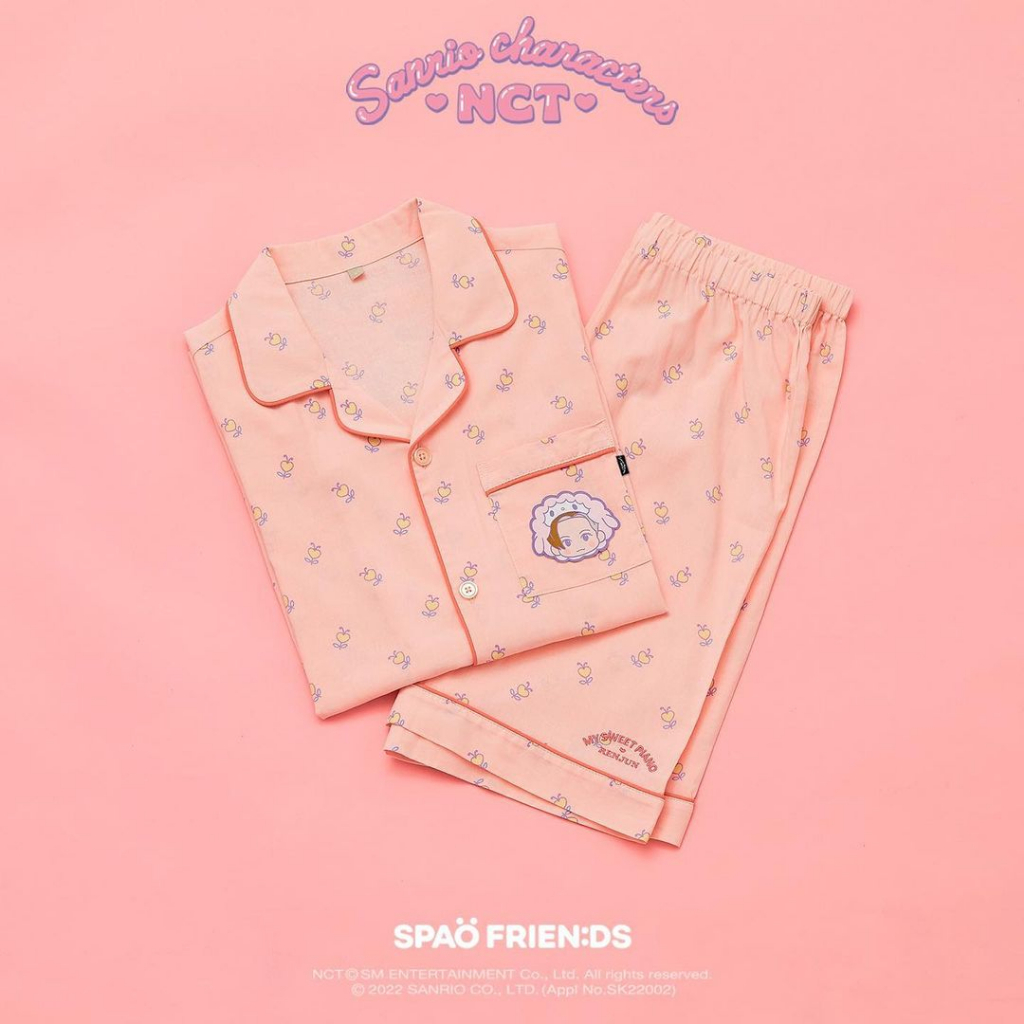 SPAO NCT x Sanrio Pajamas (Renjun & photocard)-Short Sleeve Free ...
