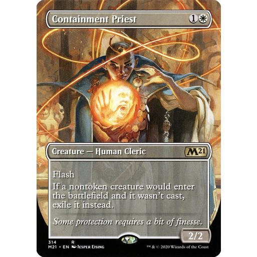 [MTG] Containment Priest (Borderless) [M21] [WHITE] [RARE] [NORMAL ...