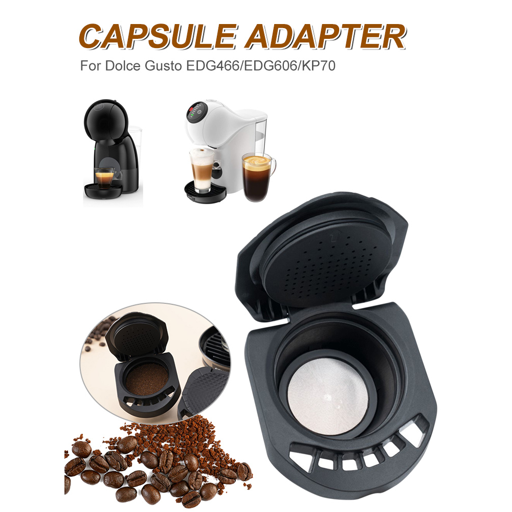Reusable Capsule Adapter For Dolce Gusto EDG466/EDG606/KP70 Coffee