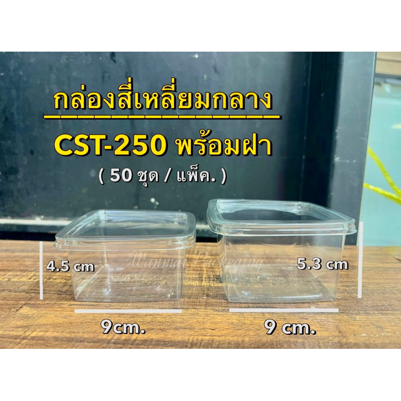 Box M020 CST250 Plastic For Snacks (50 Sets With Lids) | Shopee Singapore