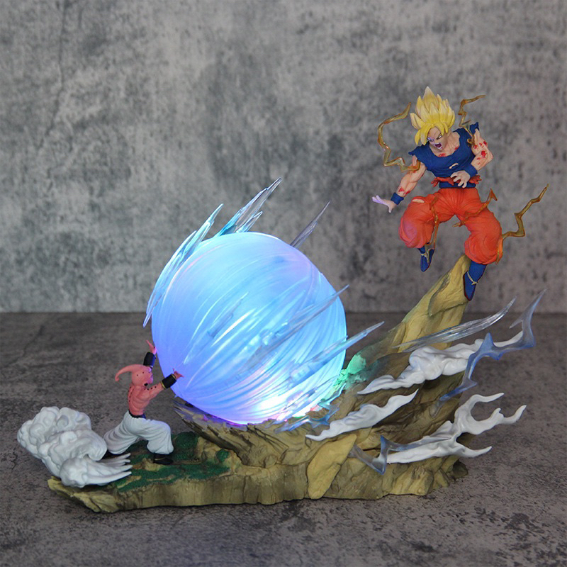 DRAGON BALL FINAL BATTLE Spirit Bomb BLAST Goku VS Kid Buu LED PVC ...