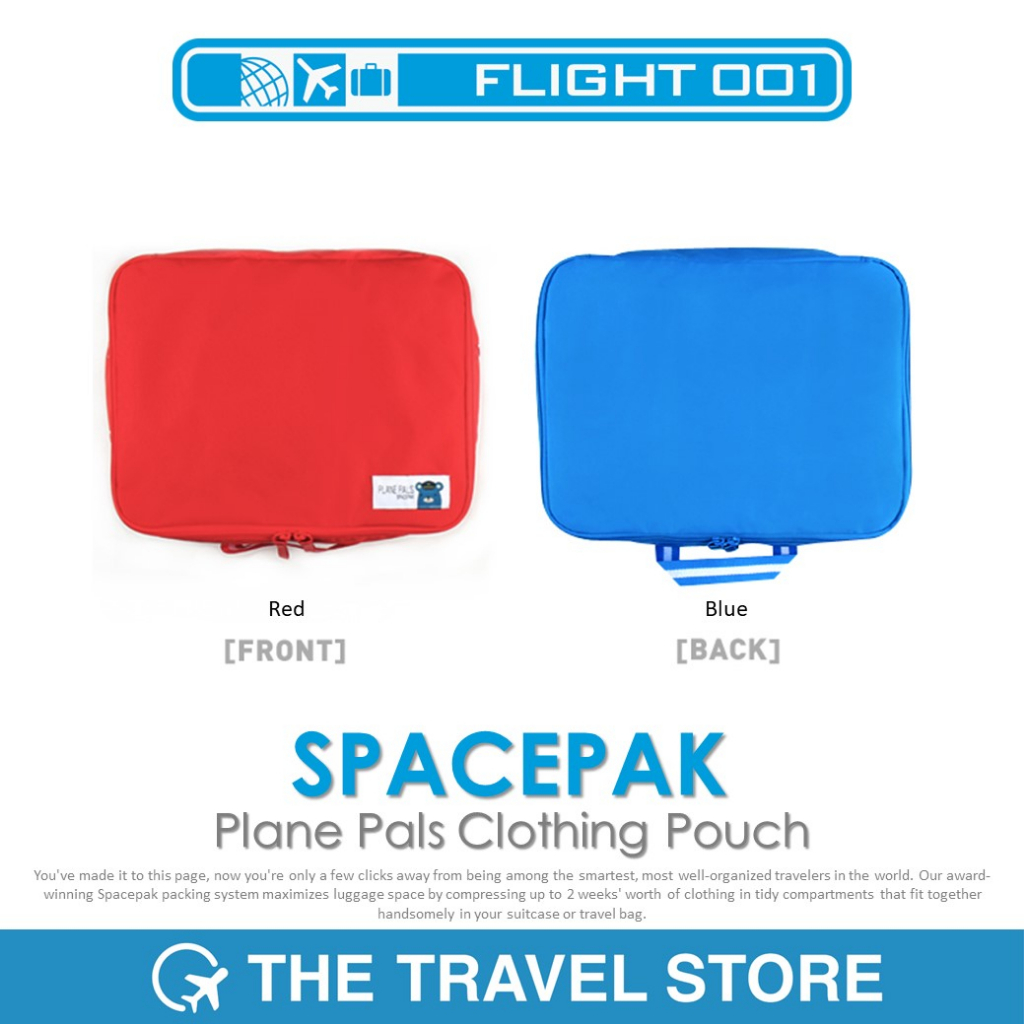 FLIGHT 001 SPACEPAK Plane Pals Clothing Pouch (28010 28011) Organizer Bag  Travel Accessories