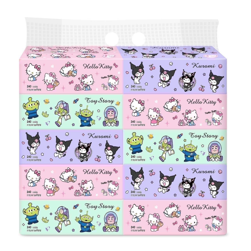 Kitty Toy Story Tissue Paper 3 Ply 240 Sheets | Shopee Singapore