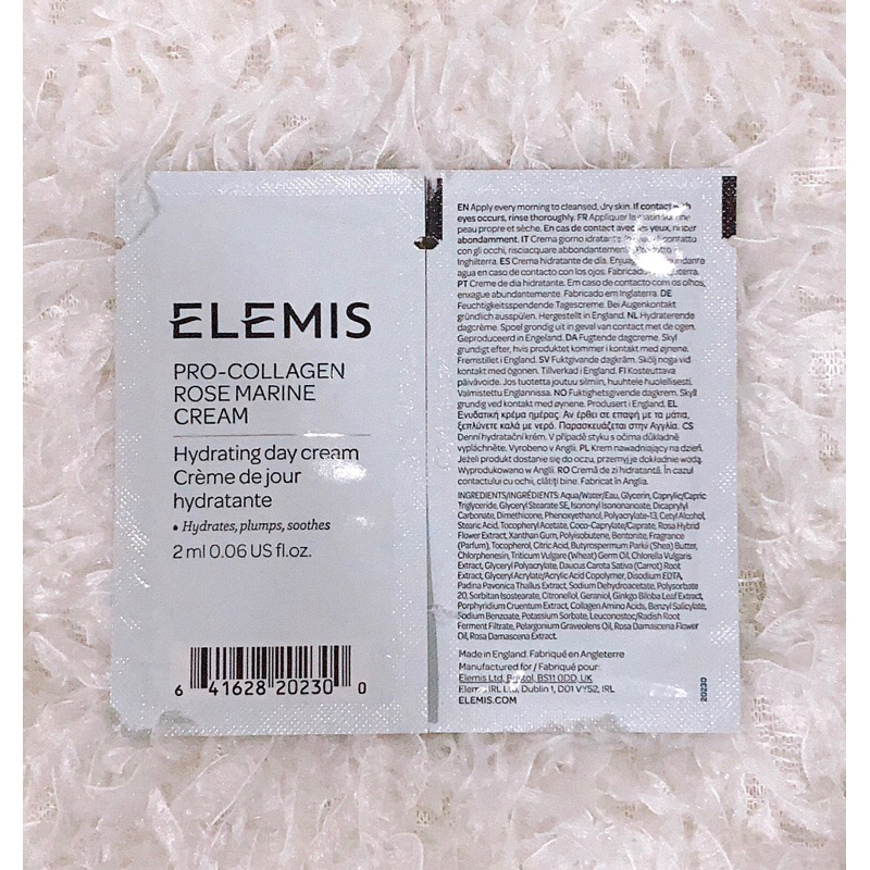 ELEMIS ProCollagen Rose Marine Cream 2ml (Trial Size) Shopee Singapore