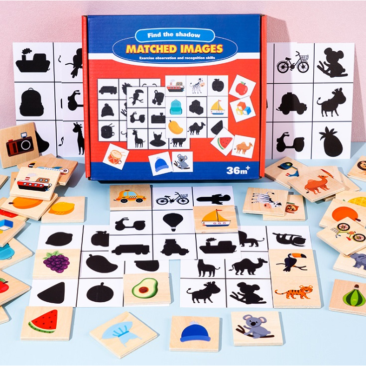 Matched Images Shadow Matching Game Educational Toys Match The Image ...