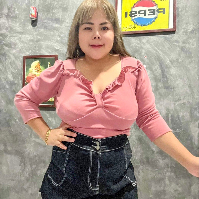 Plus Size Women's Shirt Fat Vani Bust 36-44 Inches Length 23 (Front Bow ...