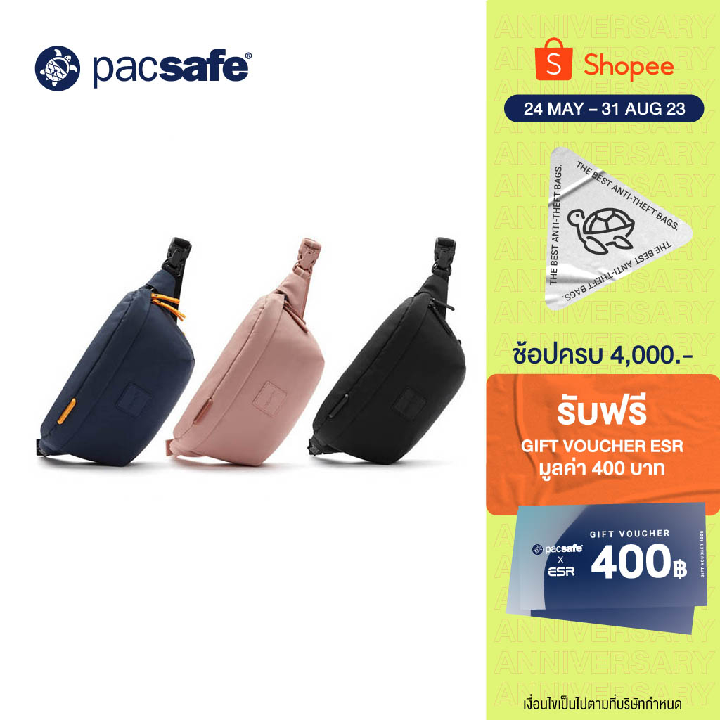 Pacsafe Go Anti Theft Sling Pack Bag Chest Anti Theft Crossbody Shopee Singapore