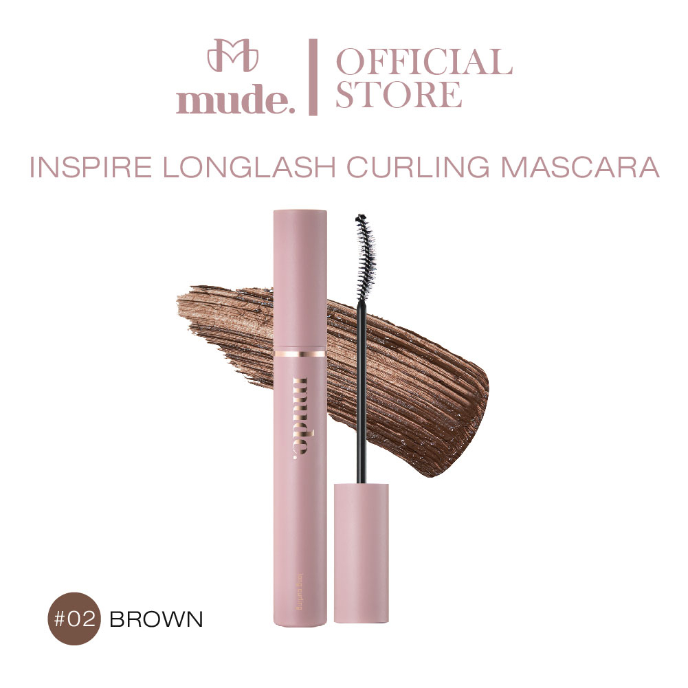 MUDE INSPIRE LONGLASH CURLING MASCARA 02 BROWN (Waterproof MASCARA