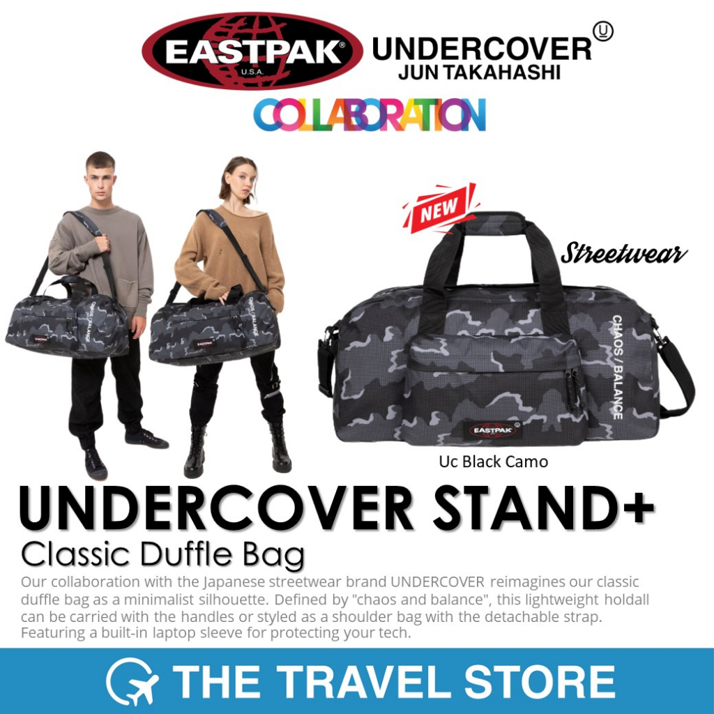 EASTPAK x UNDERCOVER Stand + Classic Duffel BagUc Black Camo Carrying