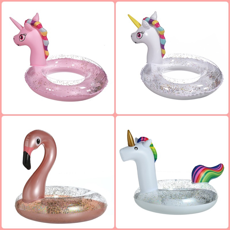 Fancy Float Unicorn And Swan Pattern There Are Glitter. | Shopee Singapore