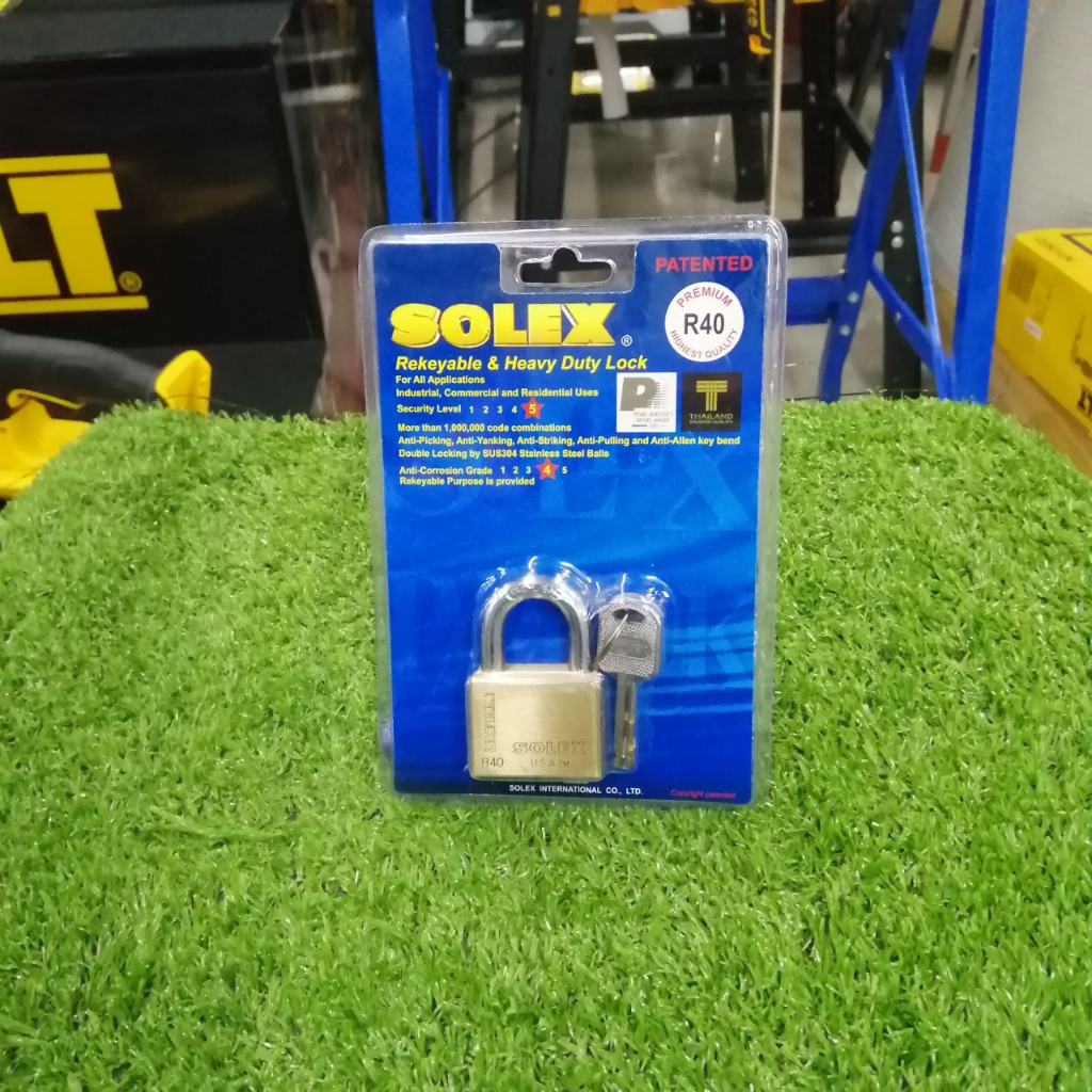 SOLEX Padlock Model R40 Short Neck (Brass Color) | Shopee Singapore