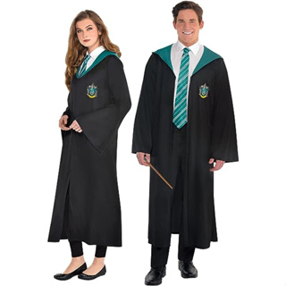 Kids Adult Slytherin Robe Cloak Costume For Children Men Women Magic School  Uniform Wizard Cosplay Halloween Costume - Cosplay Costumes - AliExpress