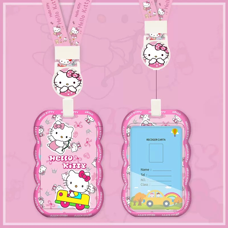 New Curved Section Name Tag With Neck Strap Card Hanging Sign Employee  Holder Key Cartoon