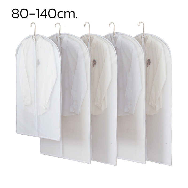 Clothes Cover Bag For Shirt Dress With Zipper Dustproof Waterproof