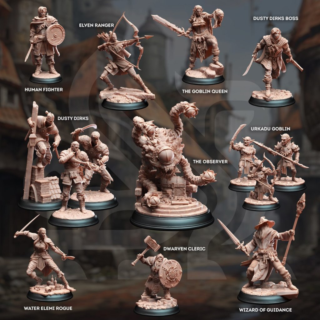 DnD Player & Monster Miniature Set (Adventure Calls) | Shopee Singapore