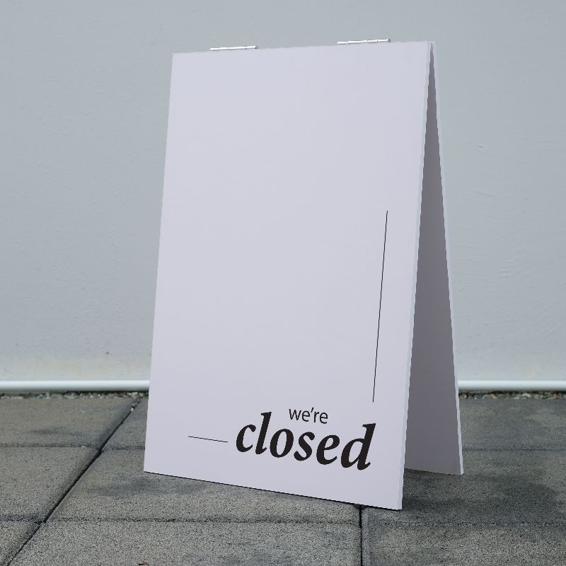 Foldable Floor Sign Weatherproof Message As In The Picture | Shopee ...