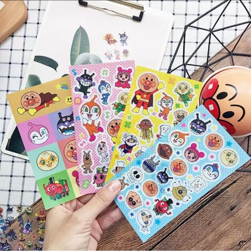 Anpanman Sticker Waterproof Plastic Work | Shopee Singapore