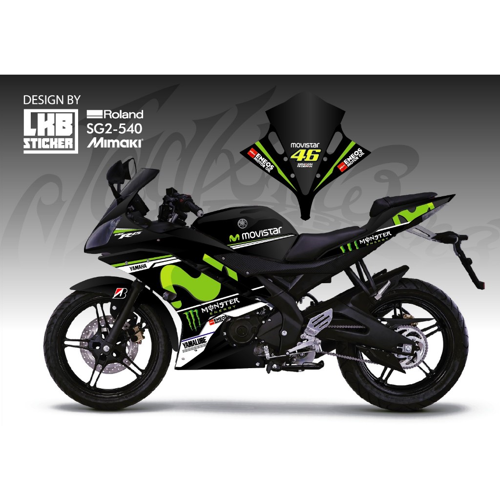 R15 Version Sticker Fuel Tank Pad For Motorcycle Decoration Sticker Full  Body Set Carbon Fiber YAMAHA, image size:1024x1024