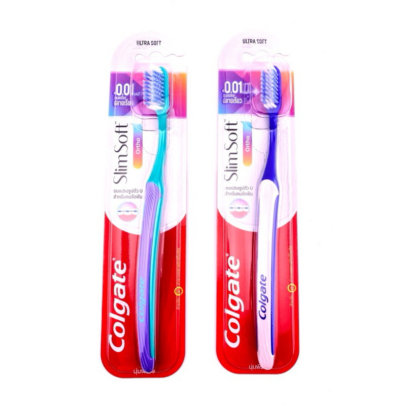 New!!! Colgate SlimSoft Ortho Orthodontic Braces Toothbrush Shopee
