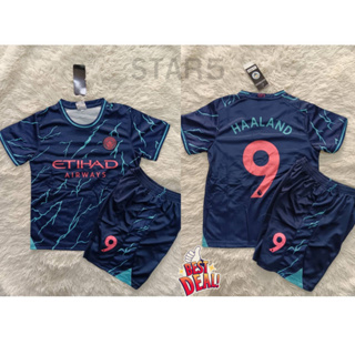 Manchester City Home Minikit 2022-23 with Foden 47 printing